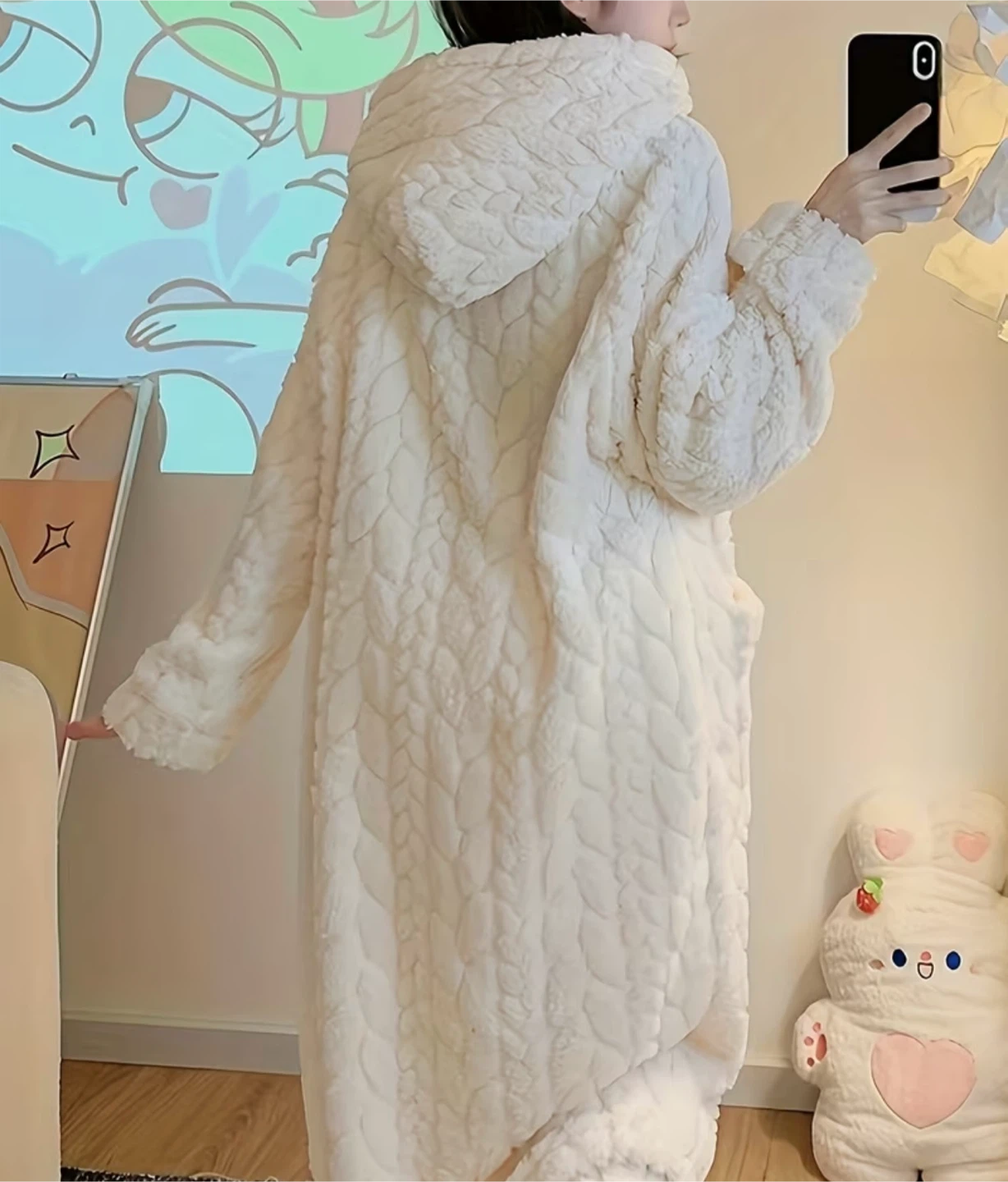 Cozy Plush Hooded Robe - photo 2