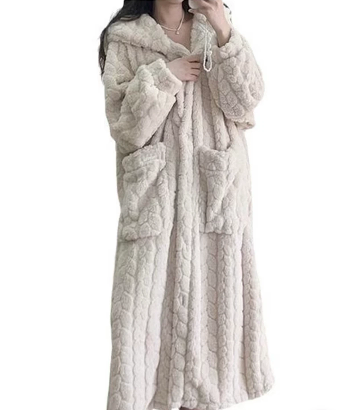 Cozy Plush Hooded Robe - photo 3