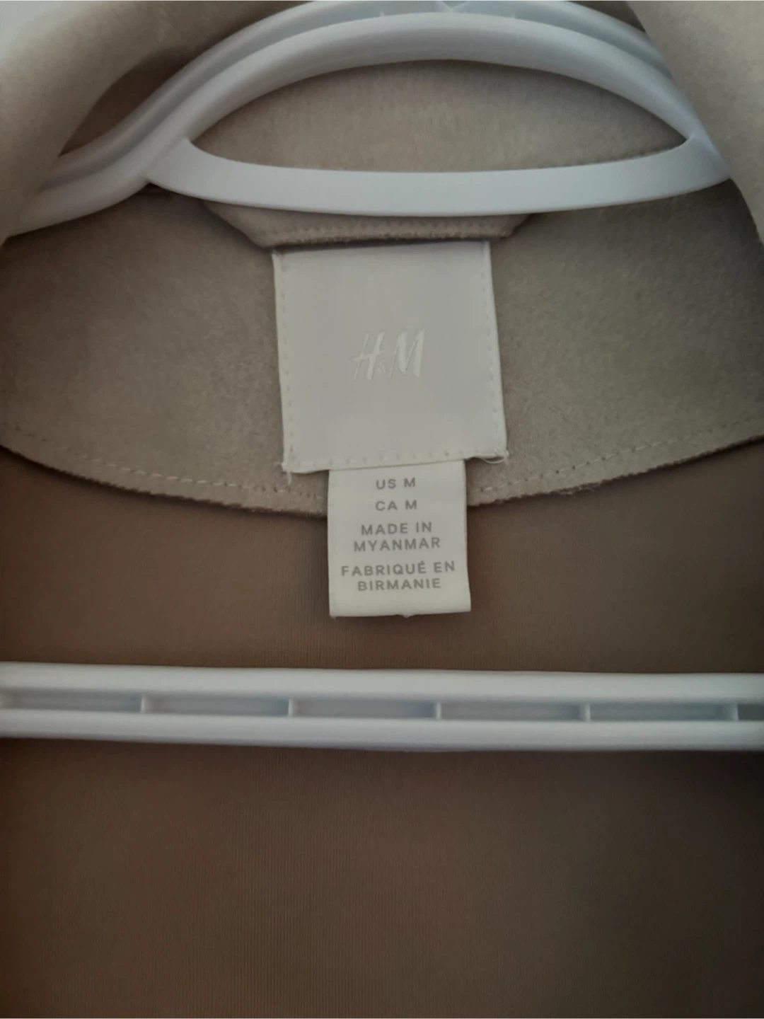 H&M Beige Suede-Look Jacket - Size M - photo 2