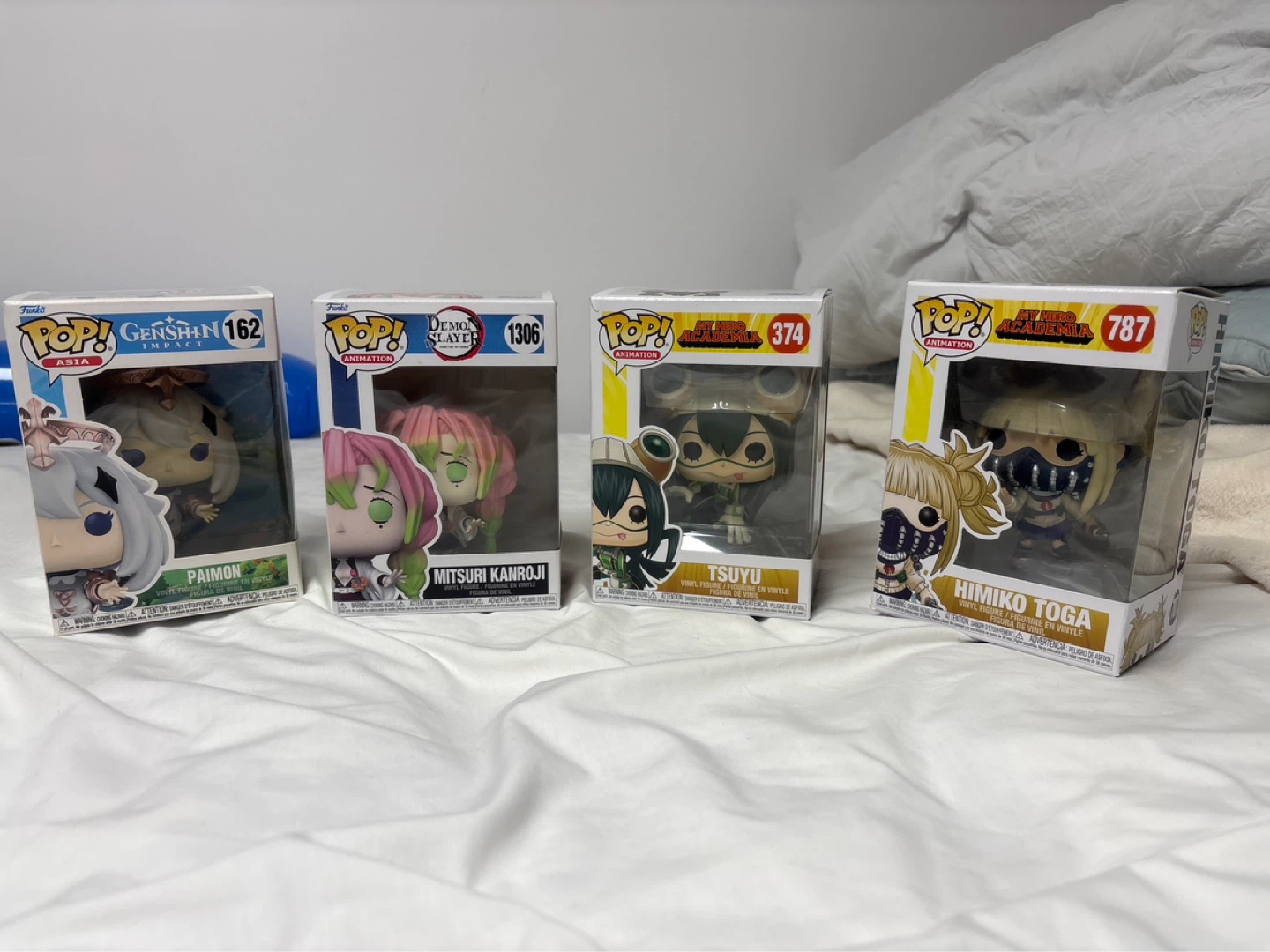 Funko Pop! Figures - Paimon, Mitsuri Kanroji, Tsuyu, Himiko Toga