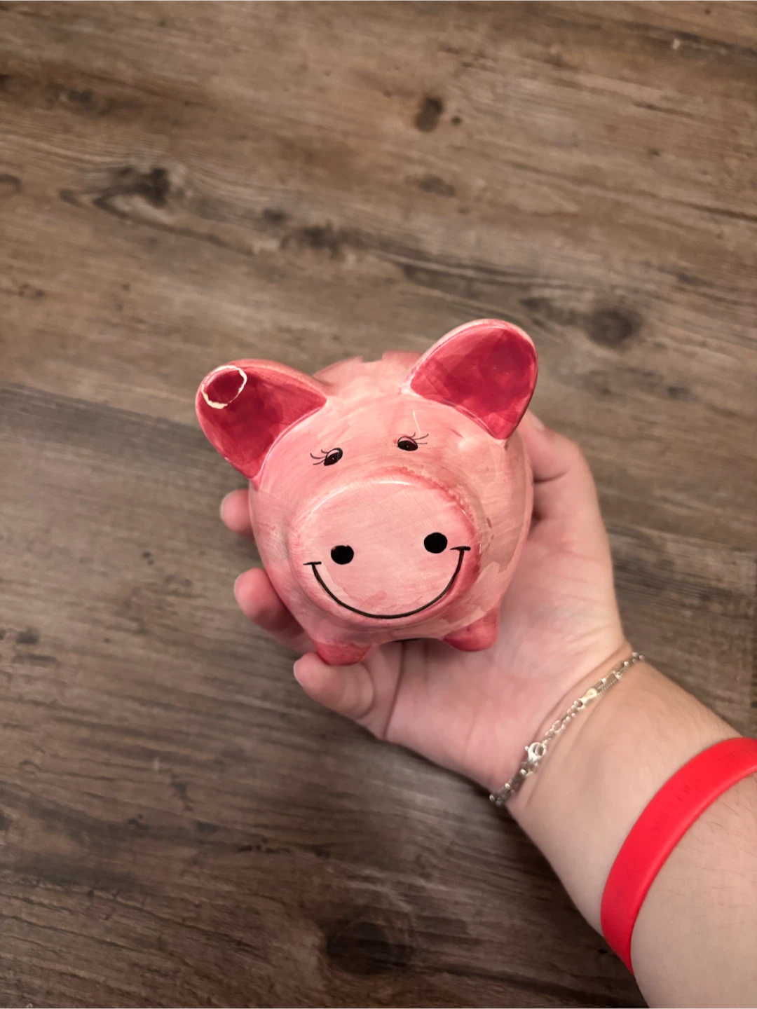 Pink Piggy Bank "Little Angel" - photo 2