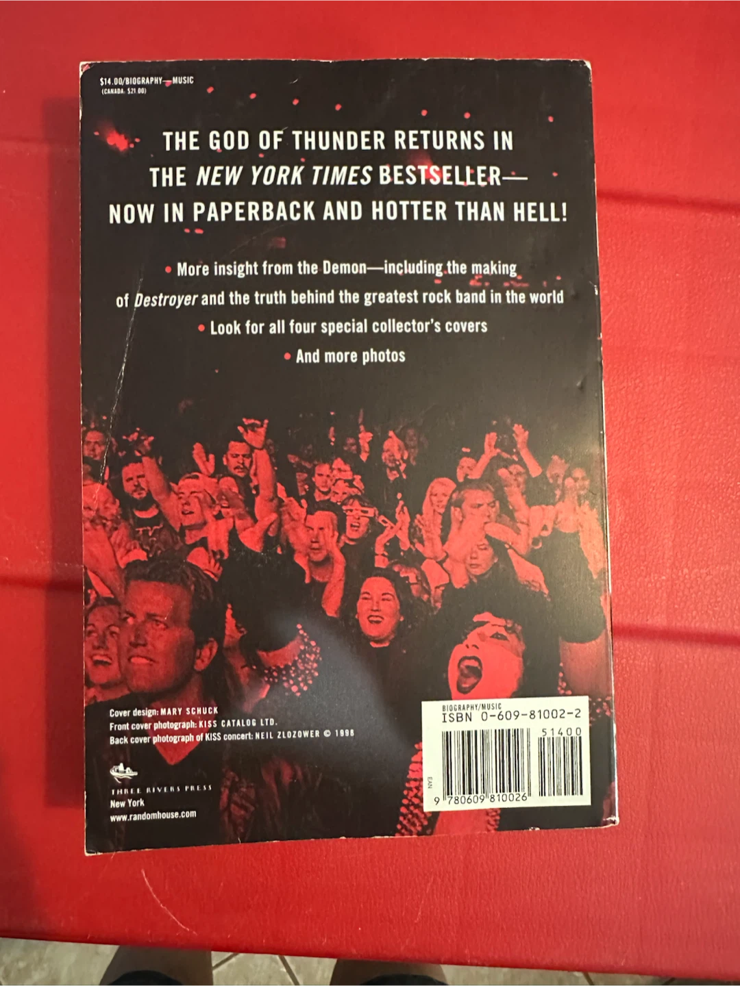 KISS and Make-Up by Gene Simmons - Autographed Book - photo 3