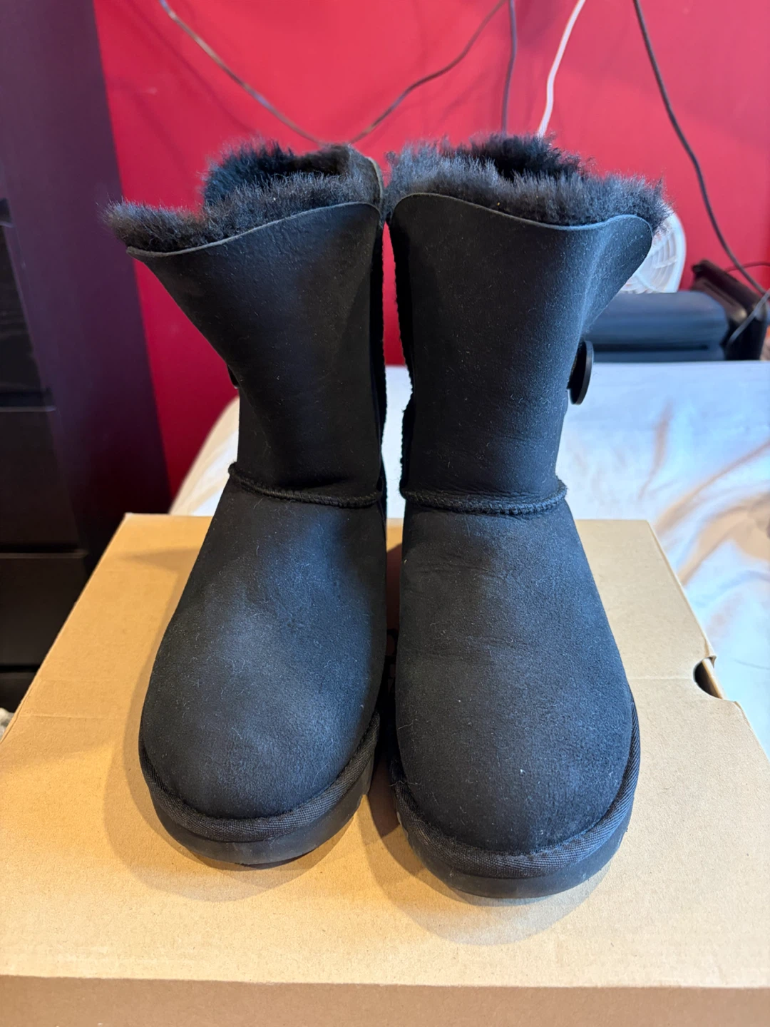 UGG W Bailey Button II Boots - Black - photo 2