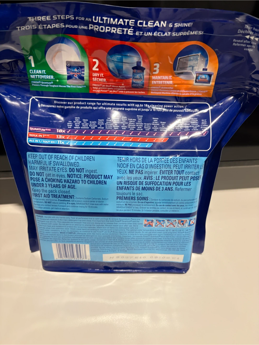 Finish Quantum Dishwasher Detergent Tabs - 80 Tabs - photo 3