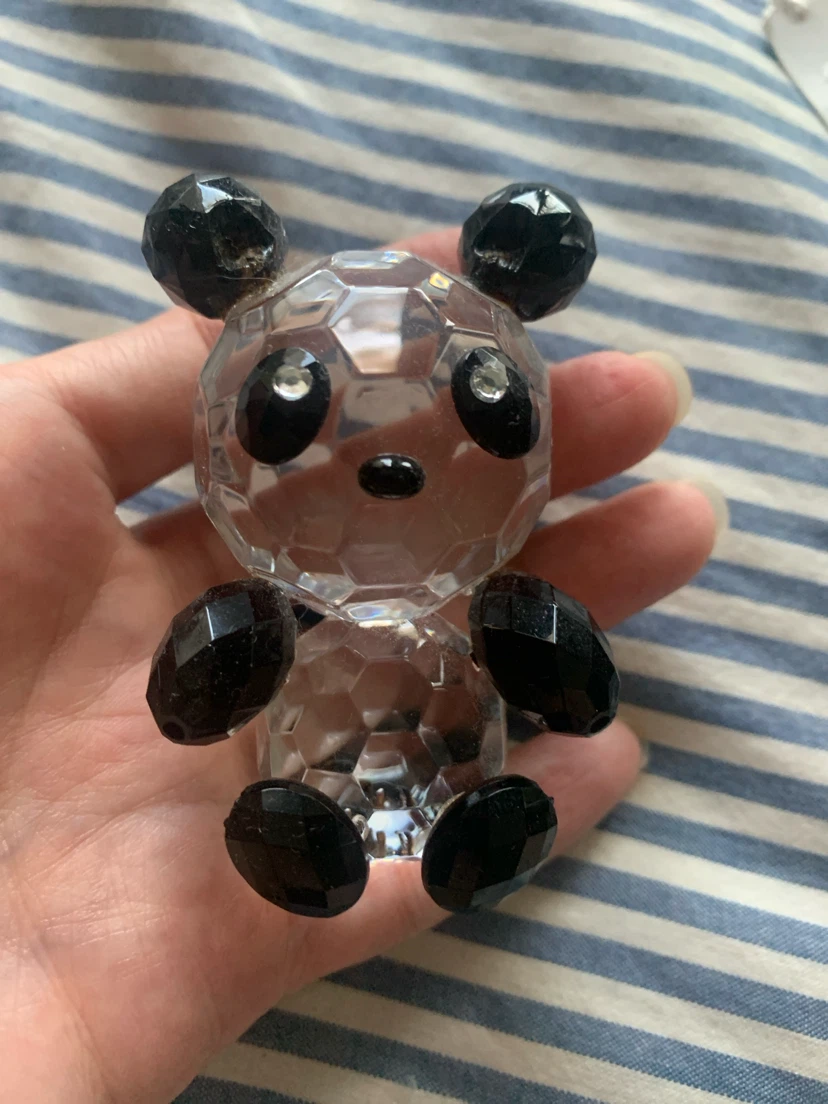 Crystal Panda Figurine