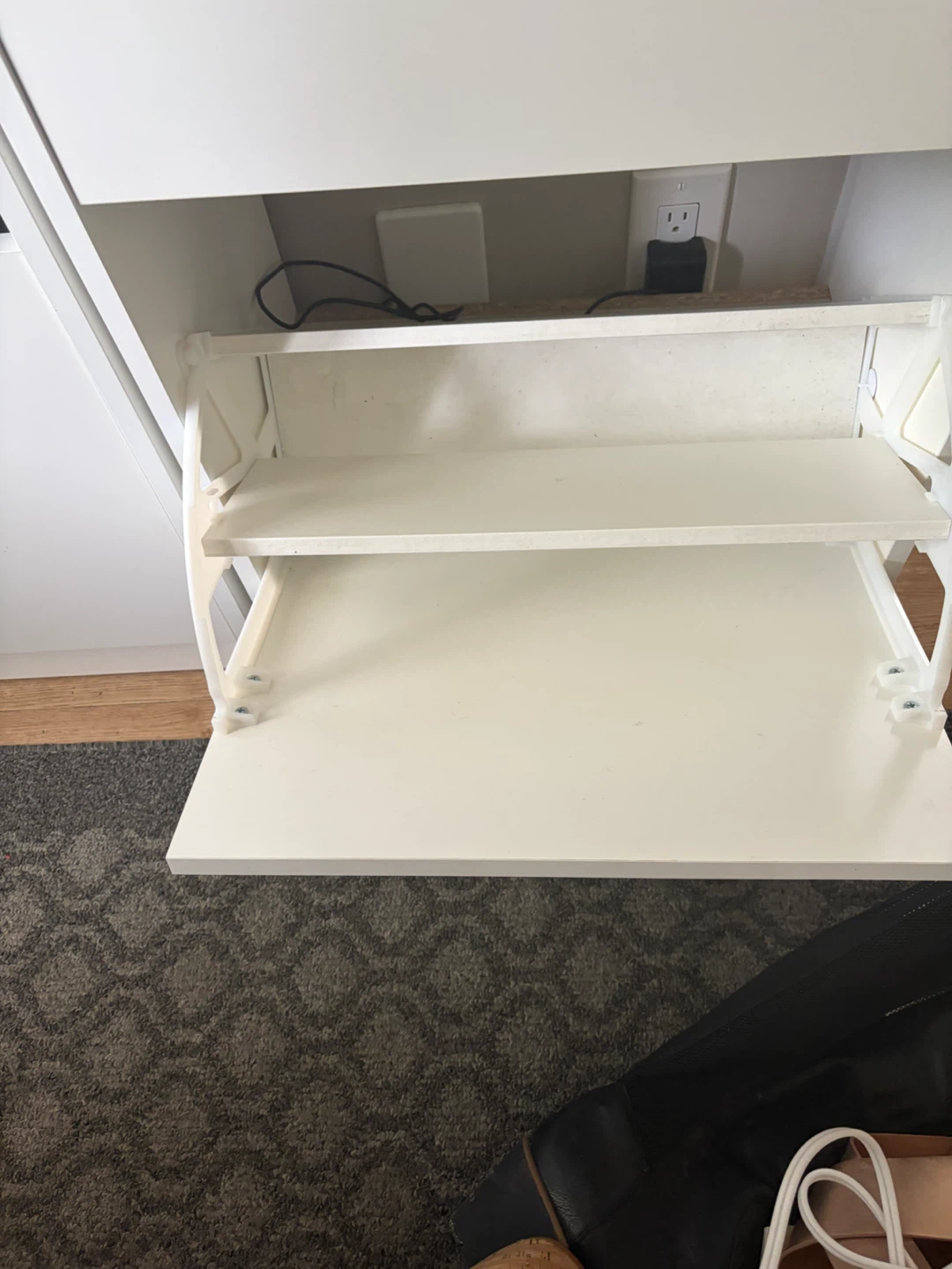 White Cabinet with Pull-Down Doors - photo 2