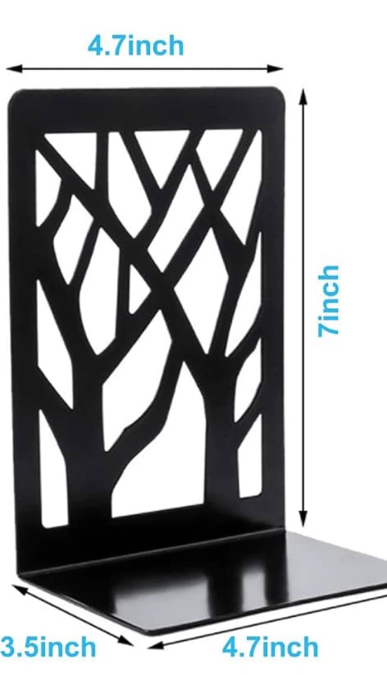2 Black Decorative Bookends - photo 2