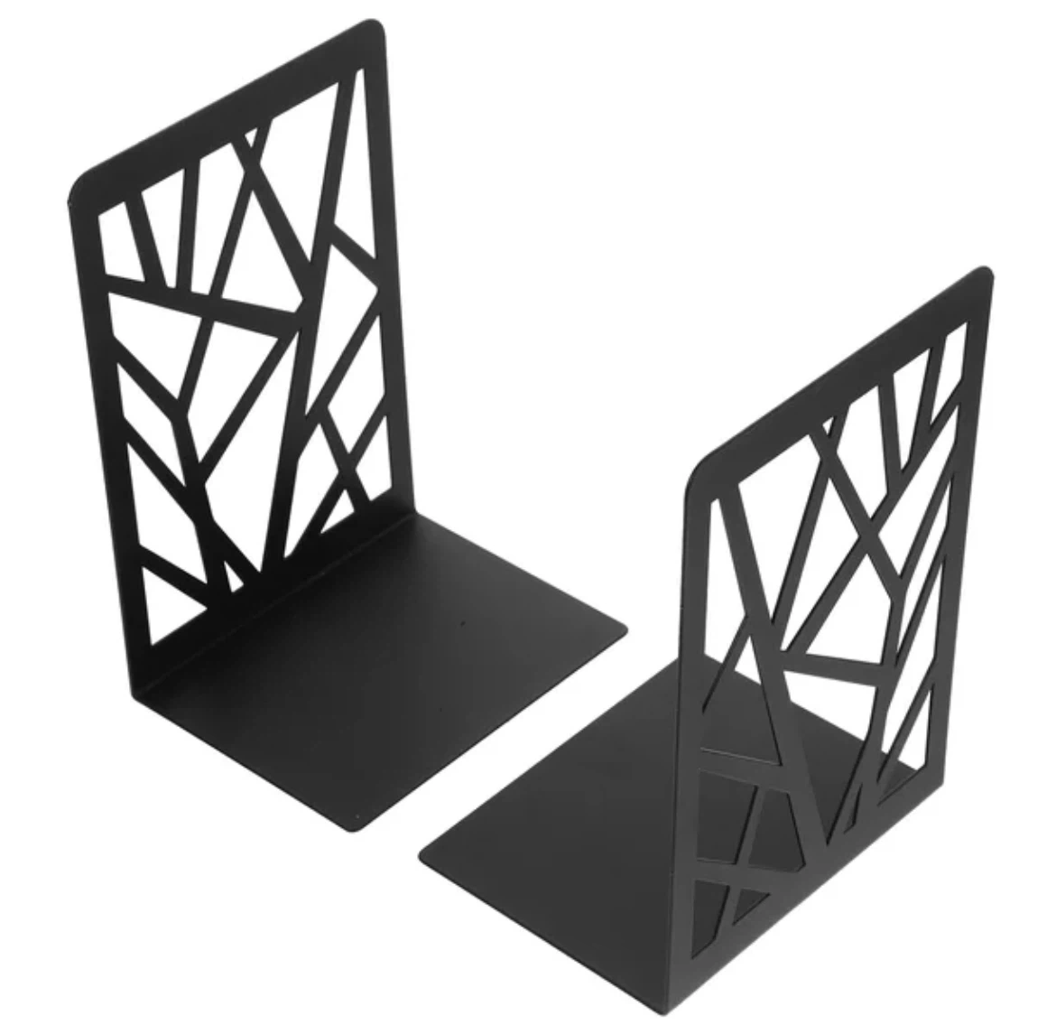 2 Black Decorative Bookends