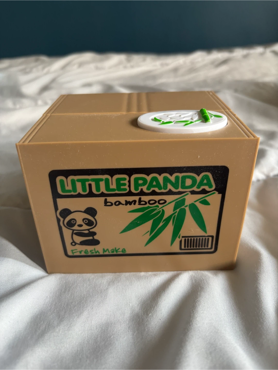 Little Panda Bamboo Coin Bank