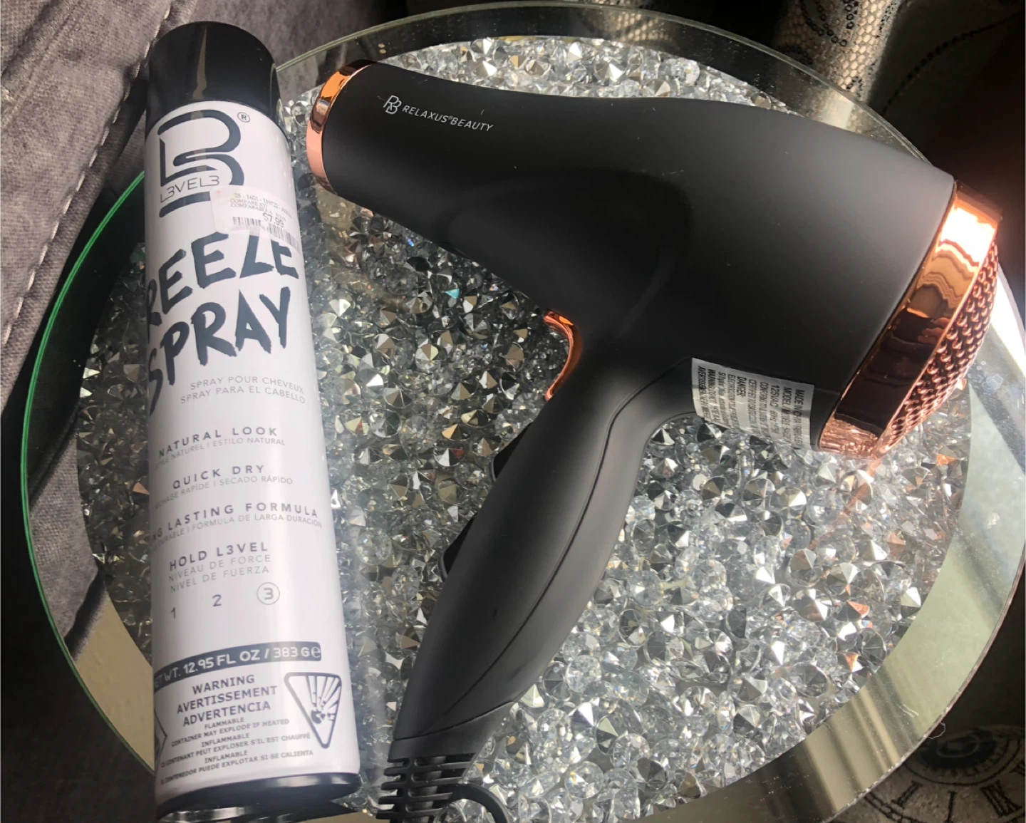 Relaxus Beauty Hair Dryer & NEW L3V3L Hair Spray - photo 2