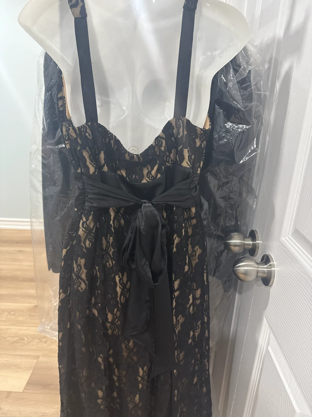 Black Lace Cocktail Dress with Jacket - photo 5