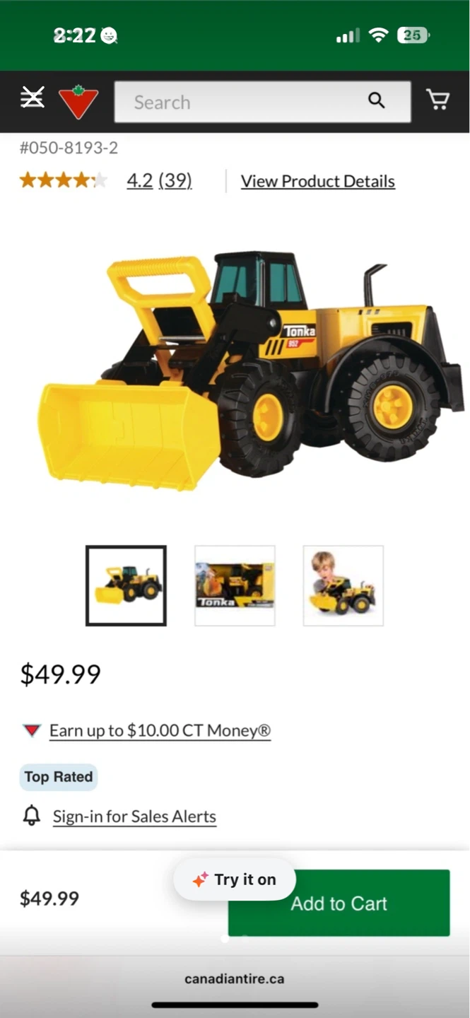 Tonka Mighty Builders Front Loader Toy Truck