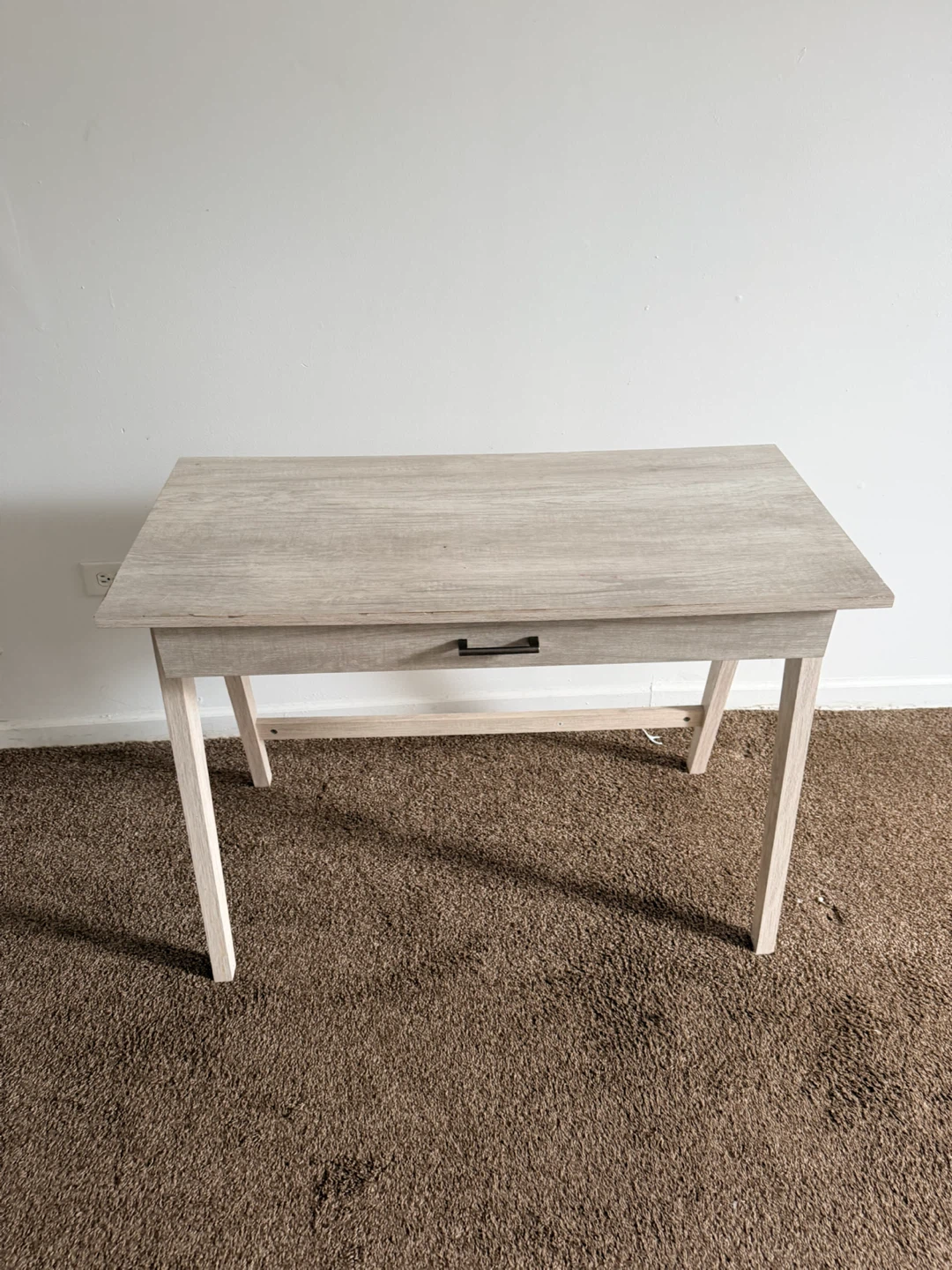 Light Wood Desk with Drawer
