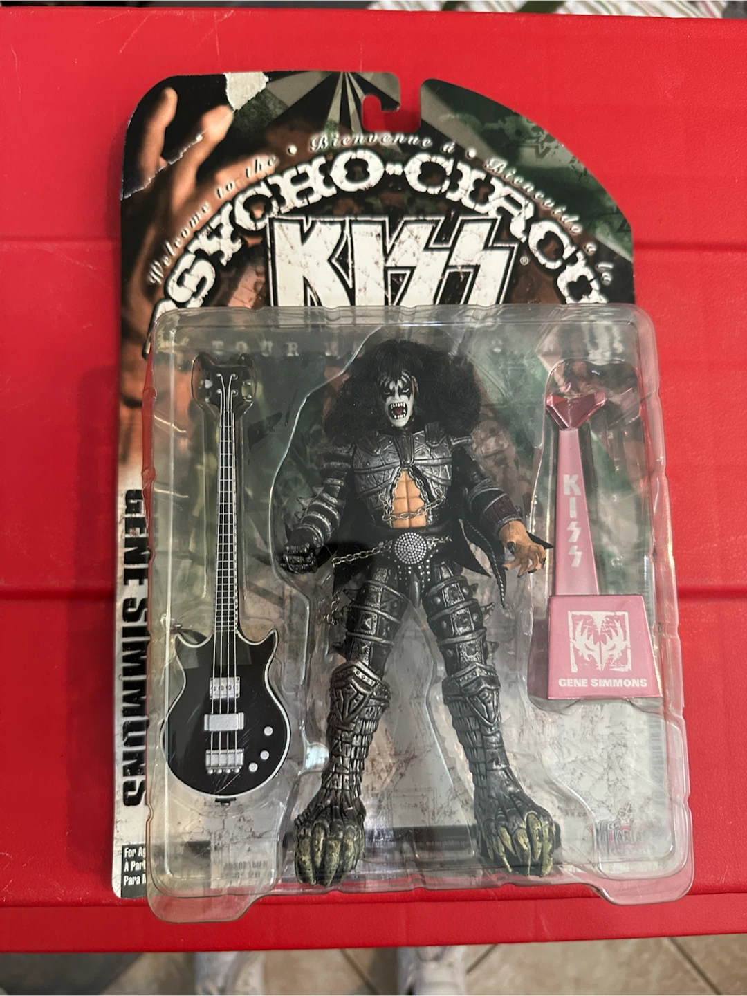 KISS Gene Simmons Psycho Circus Action Figure with Guitar