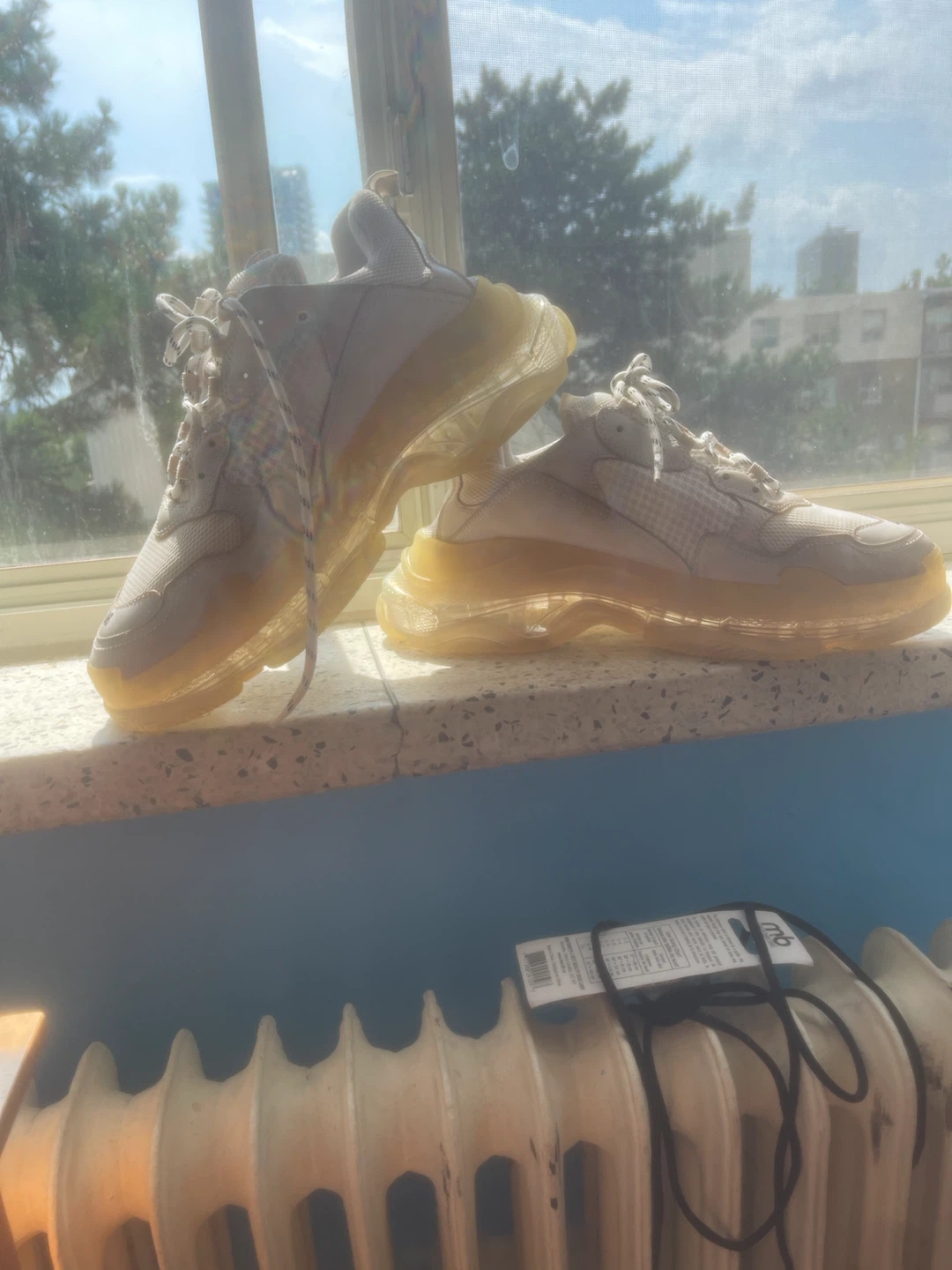 Balenciaga Triple S clear sole white size 46/13