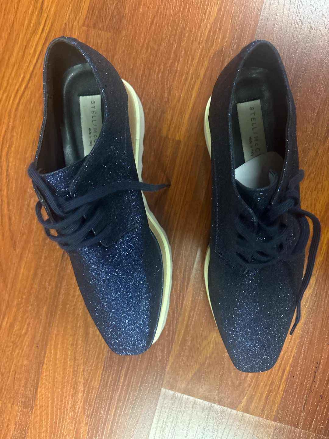Stella McCartney Glitter Wedge Shoes - photo 3