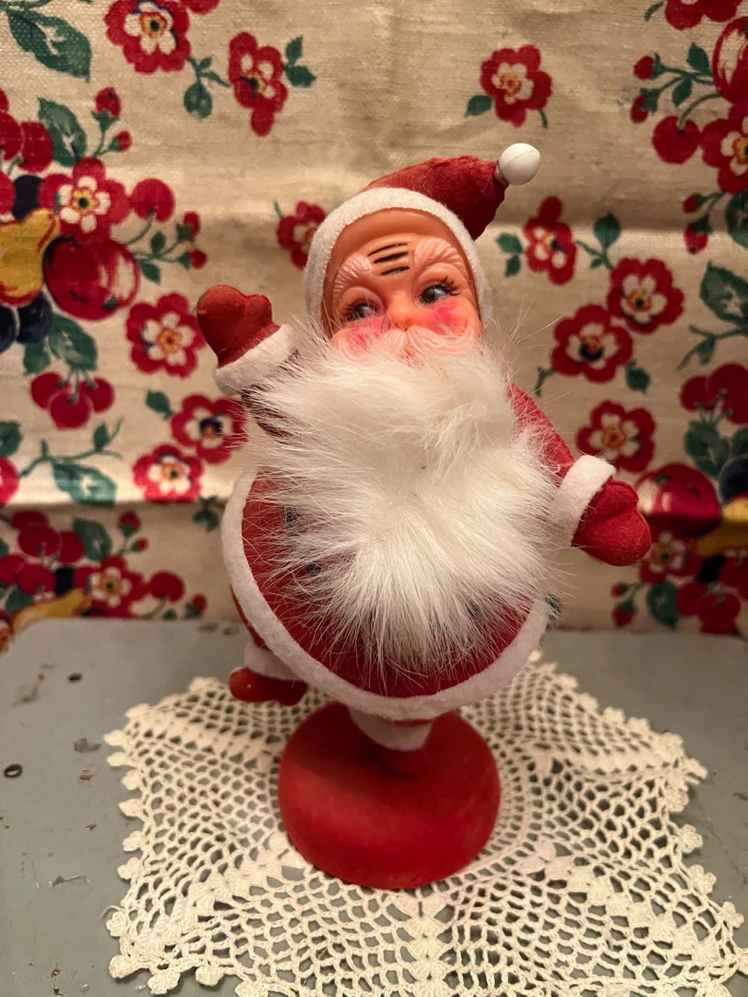 Vintage  Christmas Mcm dancing Santa