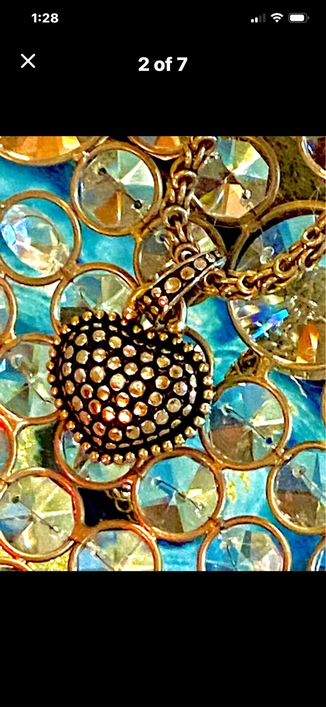 💖Designer Heart Pendant Necklace with Chain - photo 2