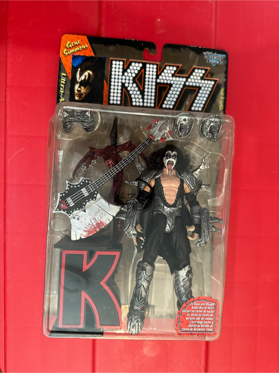 McFarlane Toys KISS Gene Simmons Action Figure with Bass Guitar