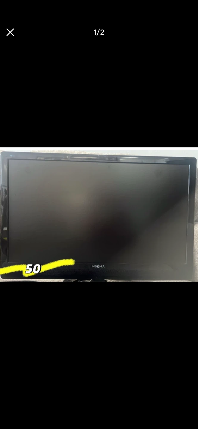 Insignia Black Flat Screen TV