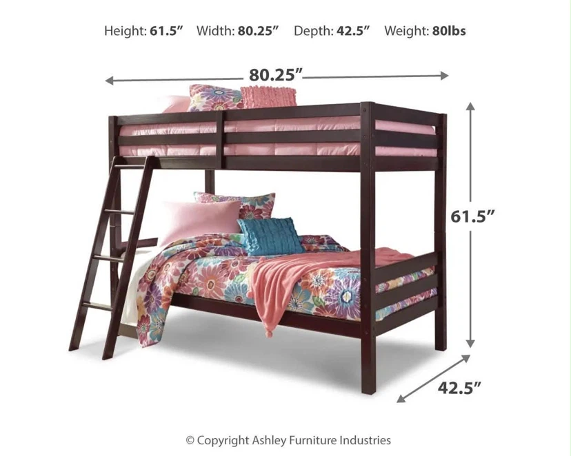 Soild oak twin over twin bunk beds