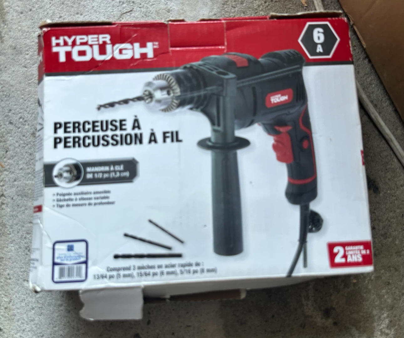 Hyper Tough 6 Amp Corded Hammer Drill - photo 2