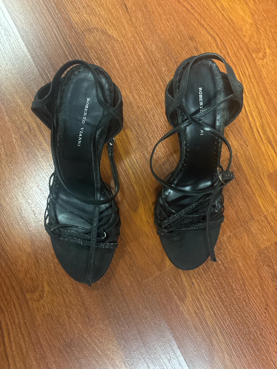 Roberto Vianni Black Strappy Heels - photo 3