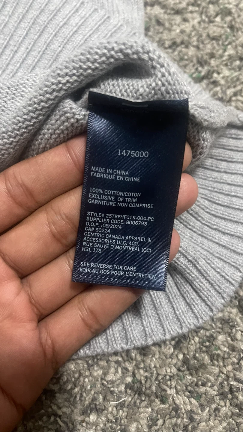 Tommy Hilfiger Half-Zip Sweater - Grey - XL YOUTH - photo 4