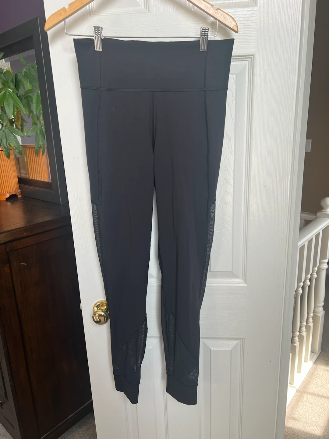 Lululemon Black Mesh Leggings size 10