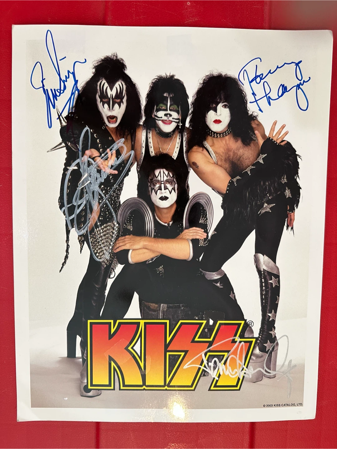 Signed KISS Band Photo