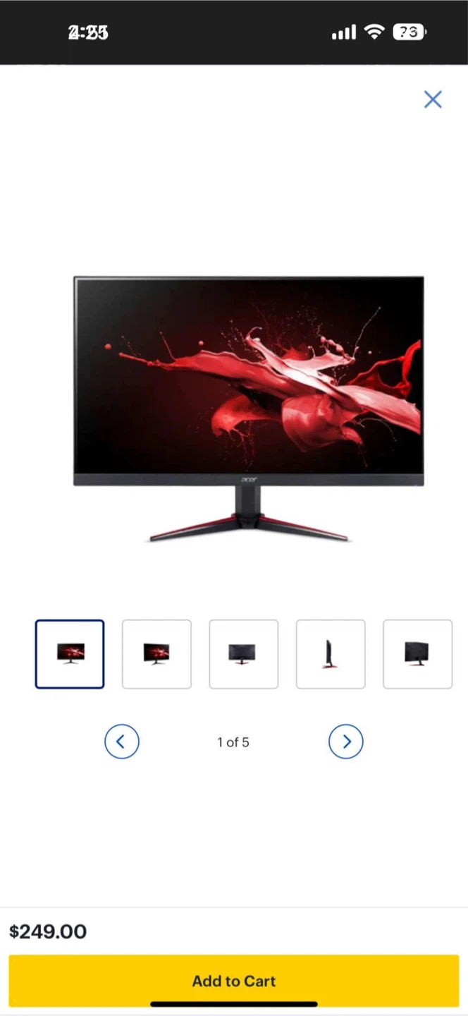 Acer Nitro 5 Gaming Monitor