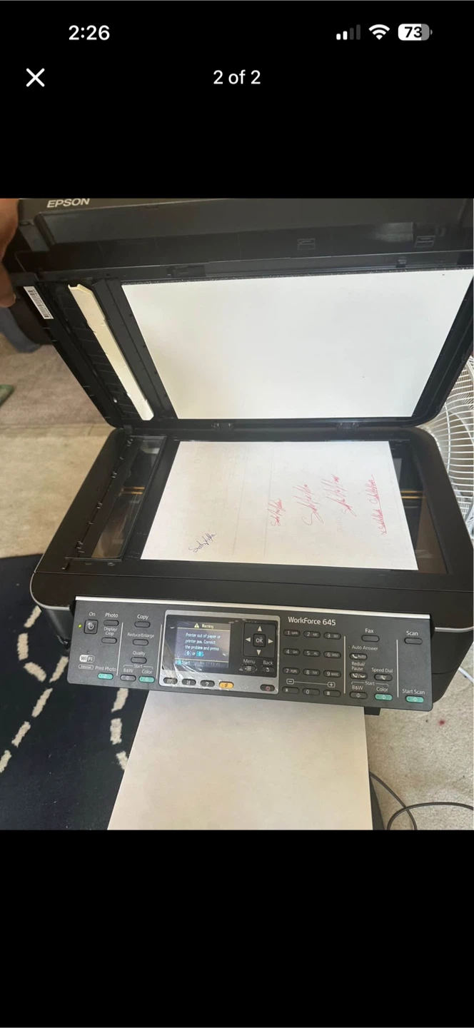 Epson Workforce 645 Printer - photo 2