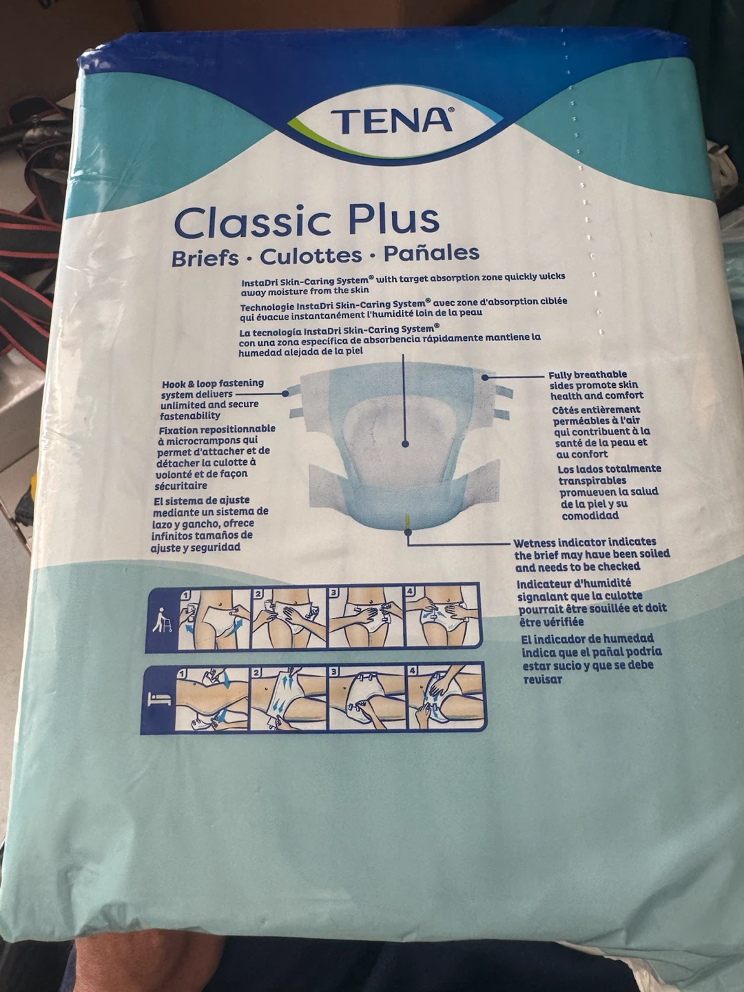 TENA Classic Plus Briefs - Size L/G (12 count) - photo 3