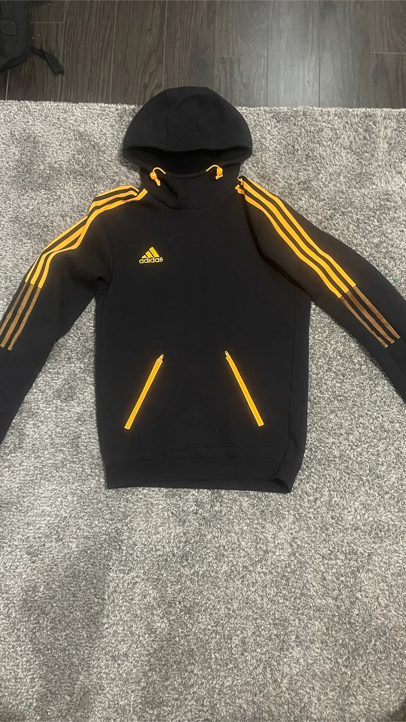 Adidas Black & Yellow Hoodie