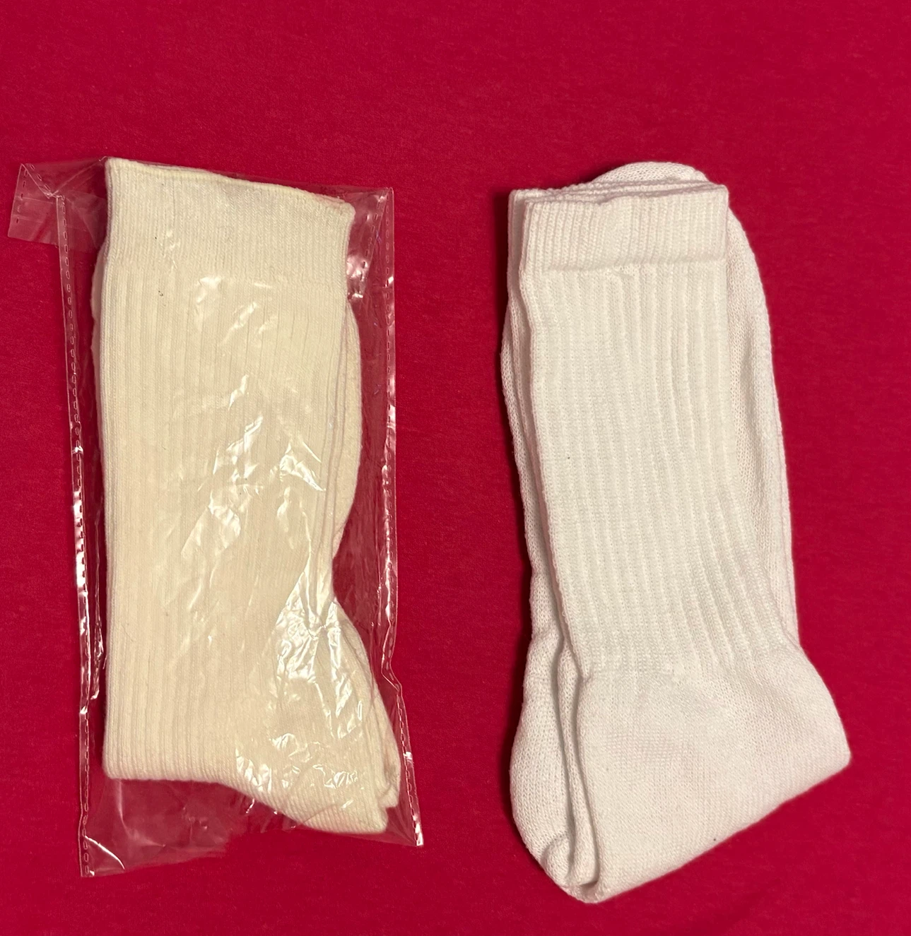 New two pair of White Crew Socks