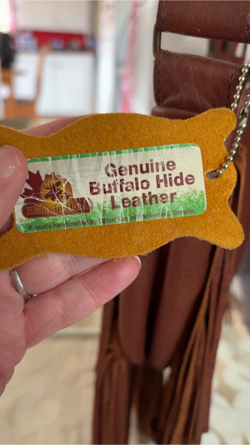 Hides in Hand Genuine Buffalo Hide Leather Fringe Crossbody Bag - photo 2