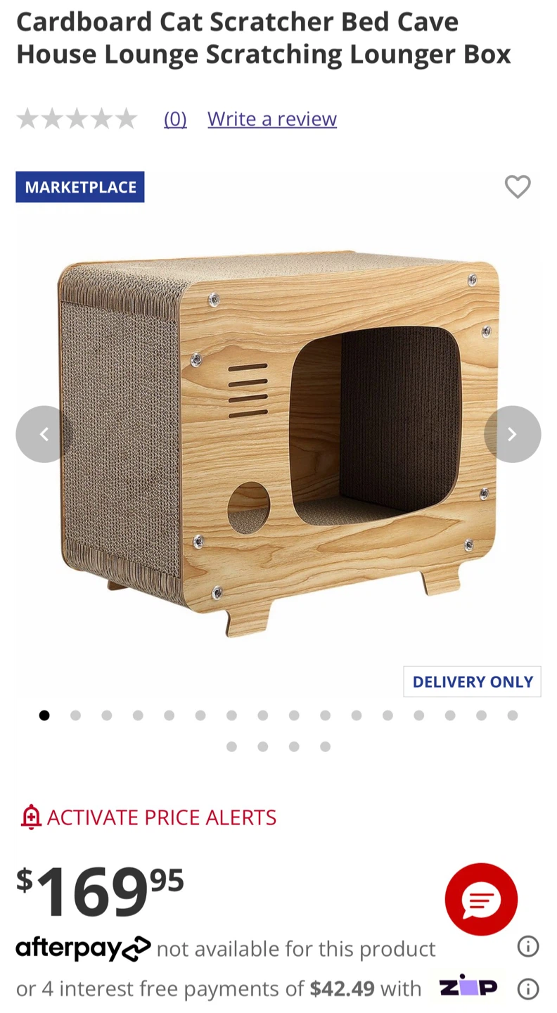 Cardboard Cat Scratcher TV Lounge Box & Crazy Play Mat - photo 3