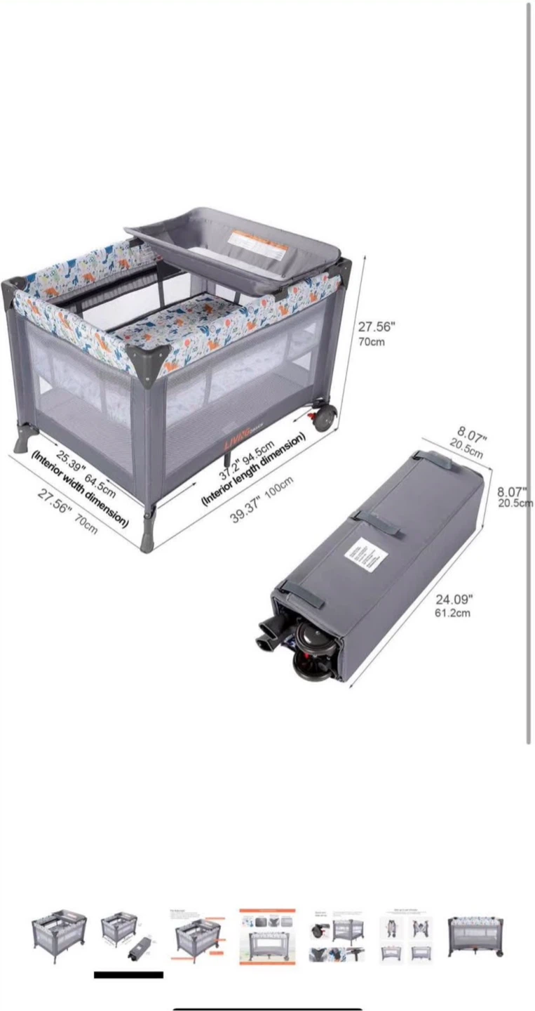 LIVING basics Playpen with Mobile