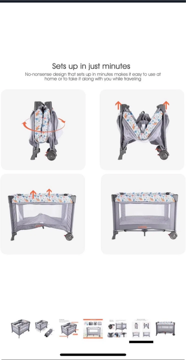 LIVING basics Playpen with Mobile - photo 2