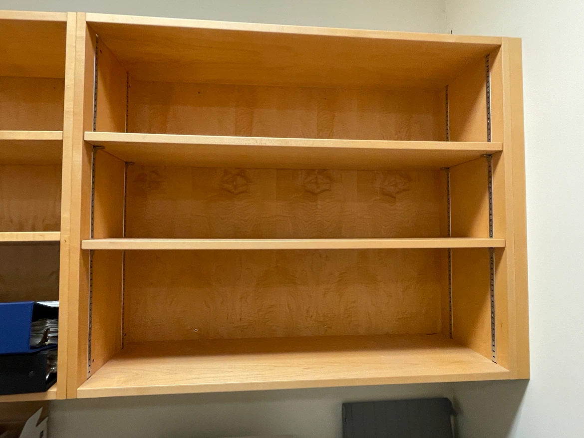 2 Wooden wall mounted shelves - photo 2