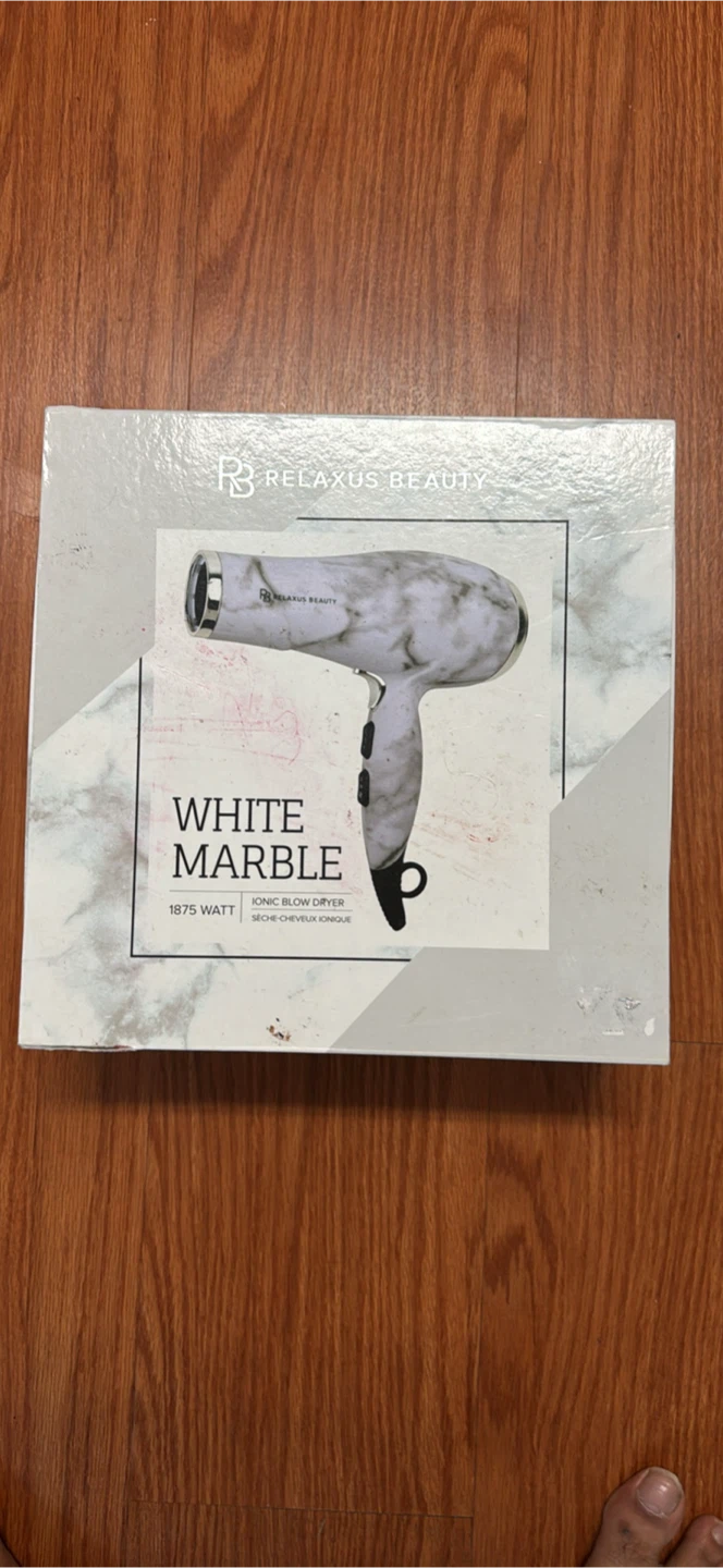 RELAXUS BEAUTY White Marble Ionic Blow Dryer - photo 3