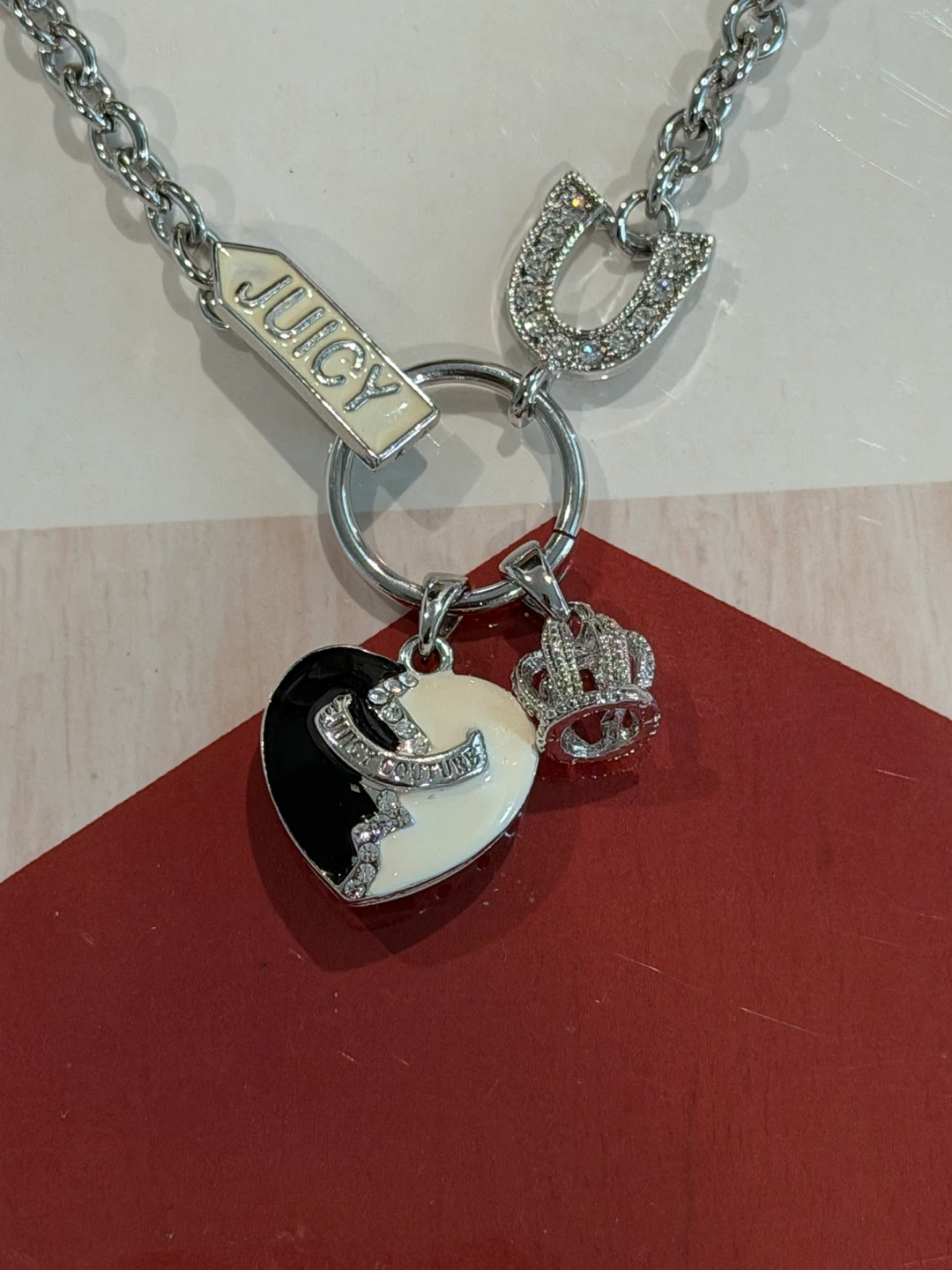 Juicy Couture Heart Charm Necklace 20 inches