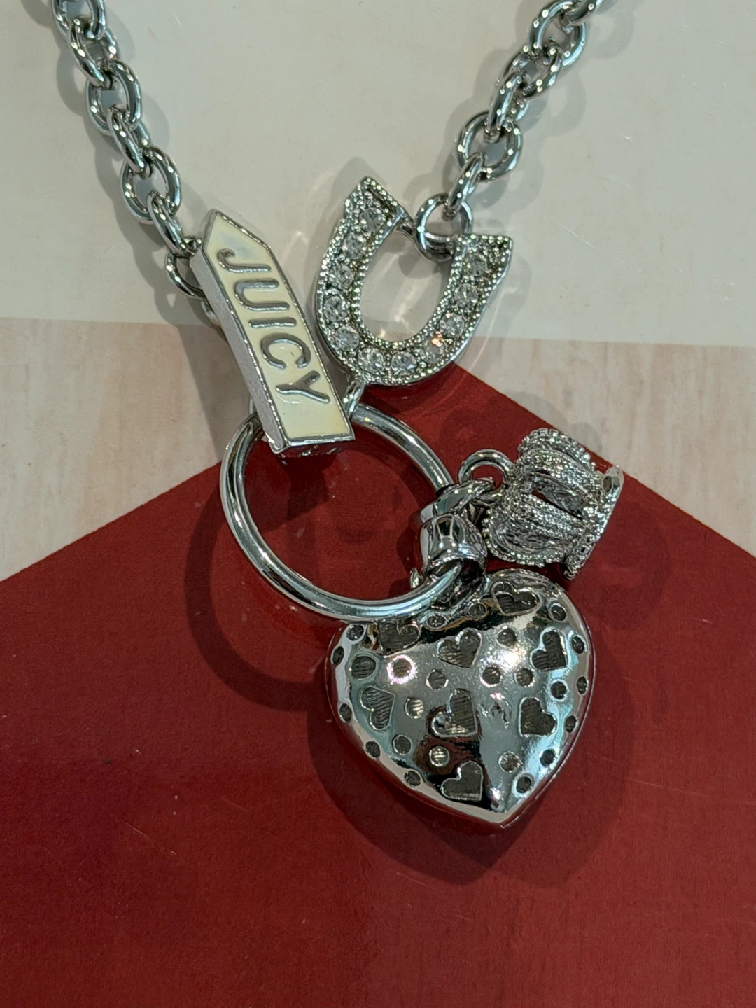 Juicy Couture Heart Charm Necklace 20 inches - photo 2