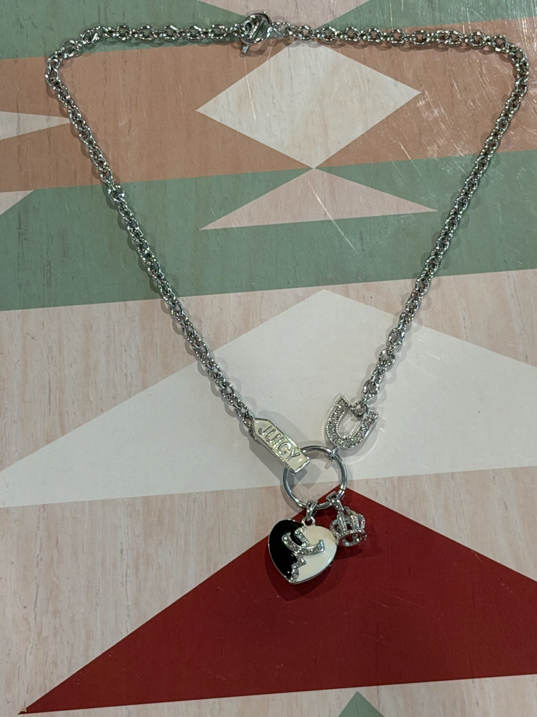 Juicy Couture Heart Charm Necklace 20 inches - photo 4