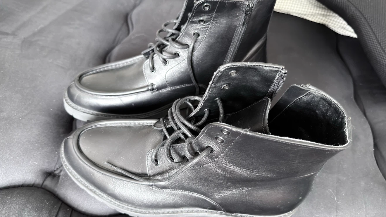 HUGO Akiva Leather Boots