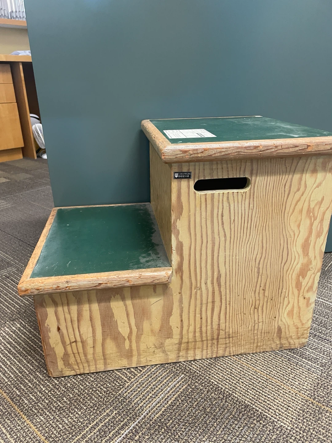 Wooden step stool
