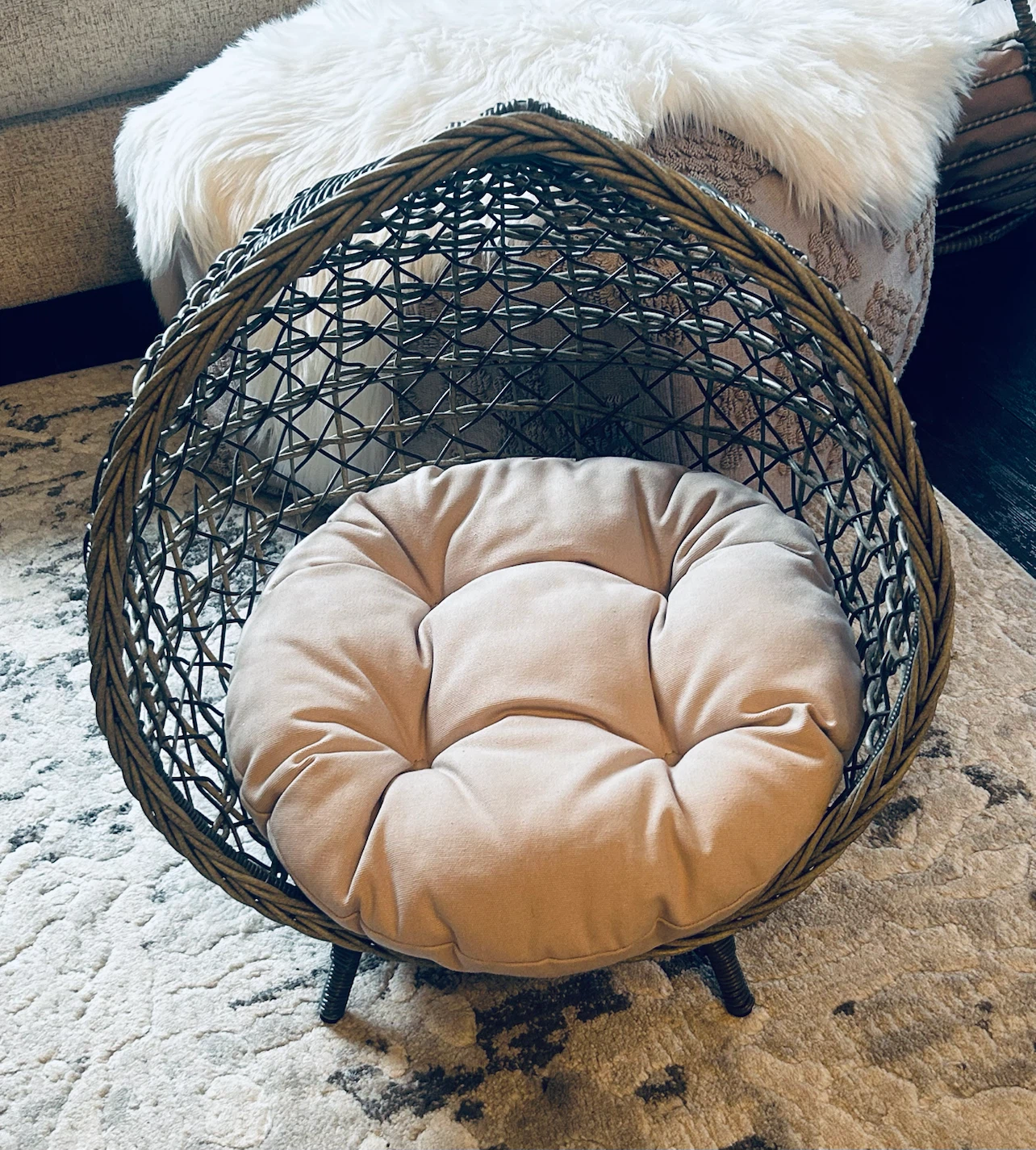 Wicker Pet Bed