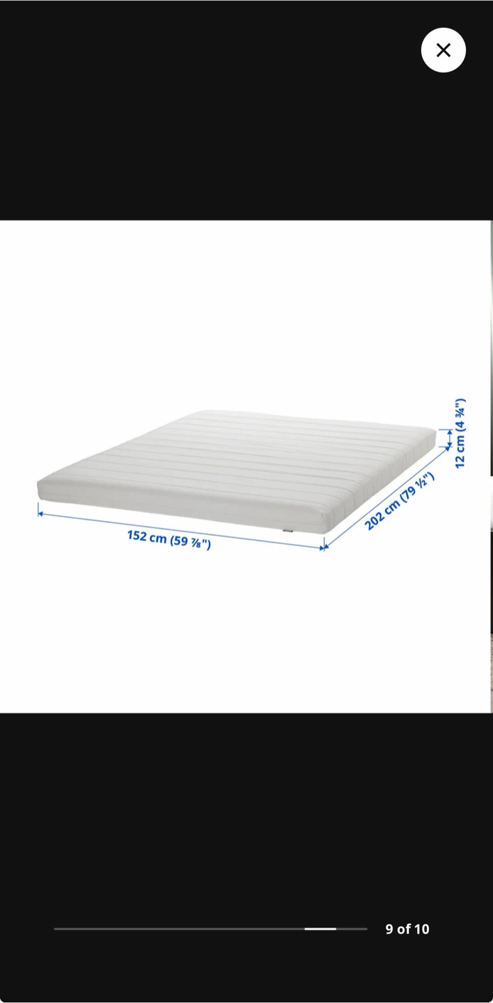 IKEA ÅSVANG Queen Foam Mattress – Medium Firm - photo 3