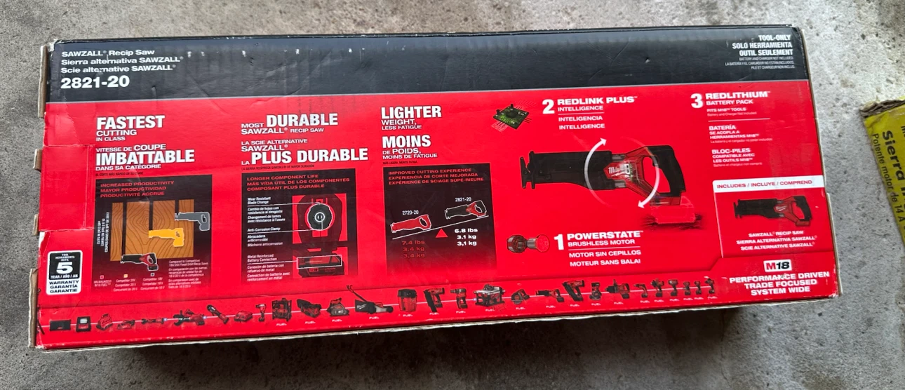 Milwaukee M18 FUEL SAWZALL Recip Saw 2821-20 - photo 3