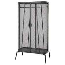 Ikea Black Mesh Wardrobe with Doors
